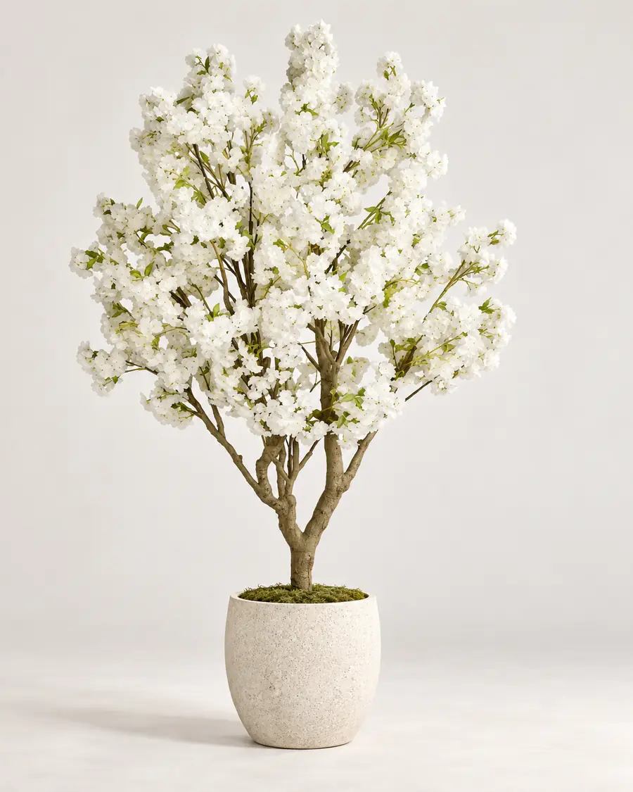 Artificial White Cherry Blossom Tree 260 cm