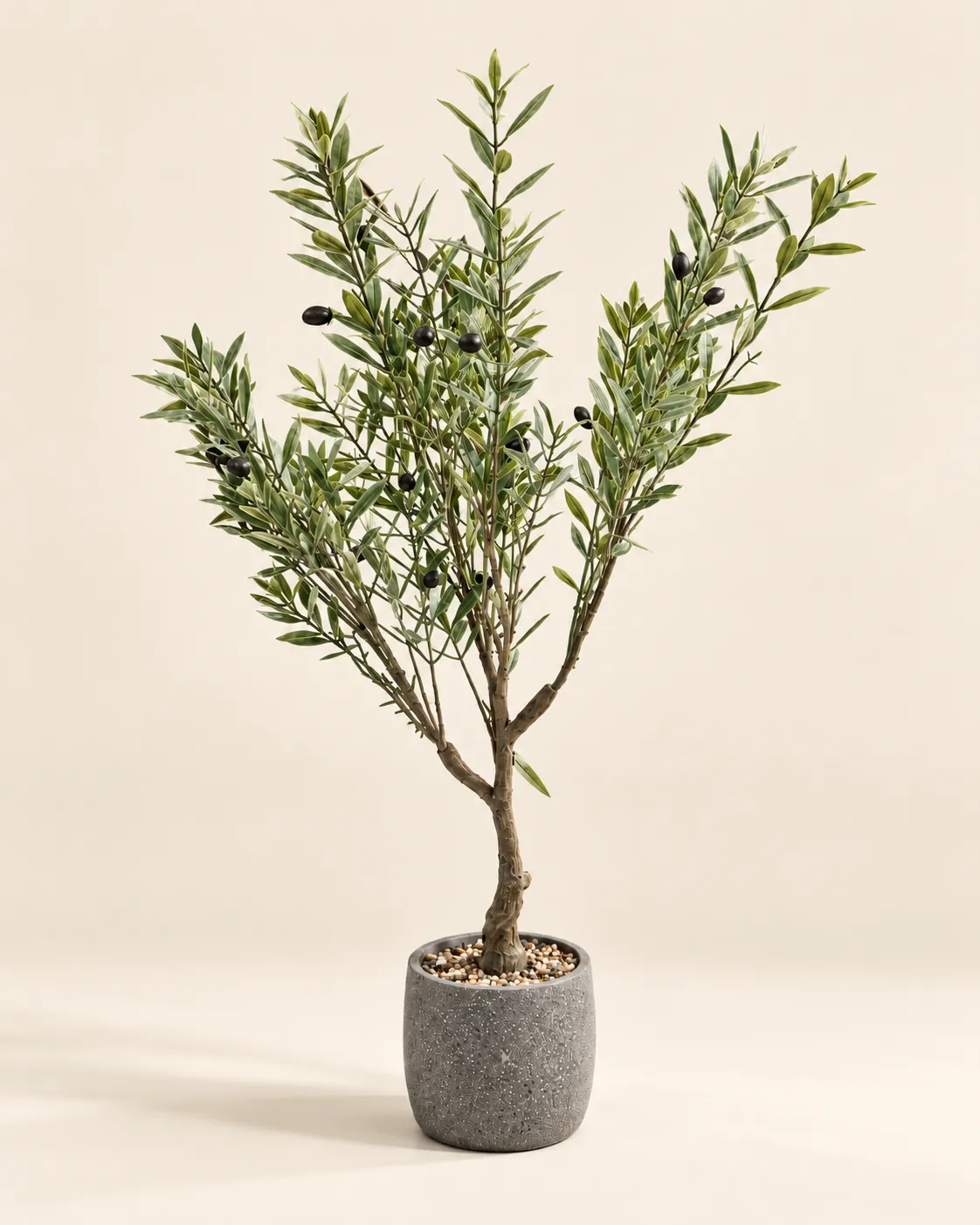 Mini Artificial Olive Plant with Pot